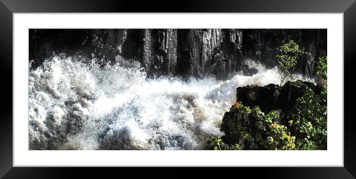 The Falls of Conwy Framed Mounted Print by Steve Taylor