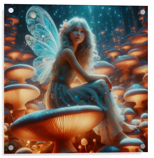 Fairy Girl Acrylic by Scott Anderson