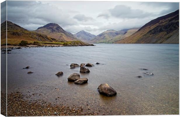 Cloudy Day at Wastwater Canvas Print by Martyn Arnold