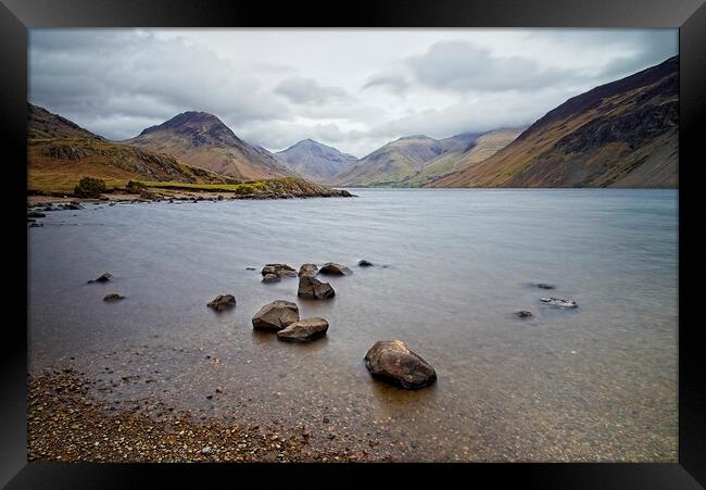 Cloudy Day at Wastwater Framed Print by Martyn Arnold