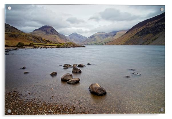Cloudy Day at Wastwater Acrylic by Martyn Arnold