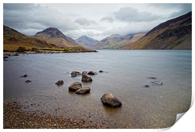 Cloudy Day at Wastwater Print by Martyn Arnold