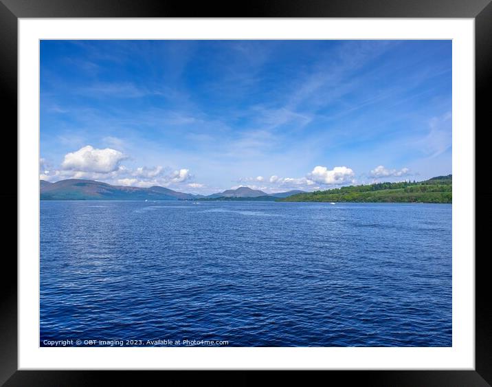 Loch Lomond & Ben Lomond, Leaving Balloch, Scotlan Framed Mounted Print by OBT imaging
