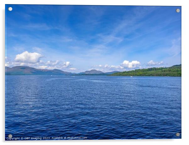 Loch Lomond & Ben Lomond, Leaving Balloch, Scotlan Acrylic by OBT imaging