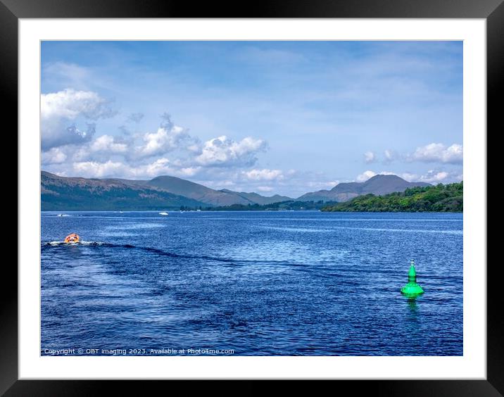 Loch Lomond & Ben Lomond Leaving Balloch, Scotland Framed Mounted Print by OBT imaging