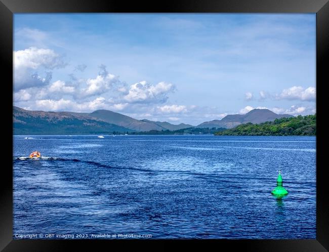 Loch Lomond & Ben Lomond Leaving Balloch, Scotland Framed Print by OBT imaging