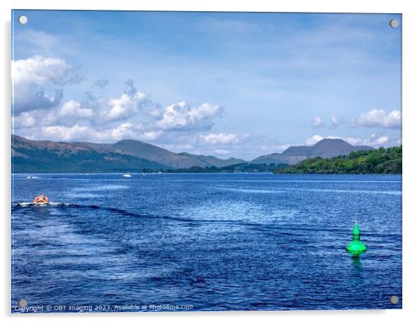 Loch Lomond & Ben Lomond Leaving Balloch, Scotland Acrylic by OBT imaging