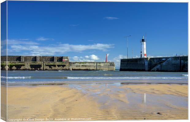 Inside Anstruther Harbour Canvas Print by Kasia Design