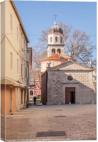 Church of the Mother of God of Health, Zadar Croat Canvas Print by Holly Burgess