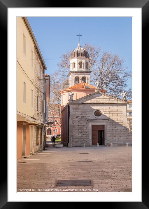 Church of the Mother of God of Health, Zadar Croat Framed Mounted Print by Holly Burgess