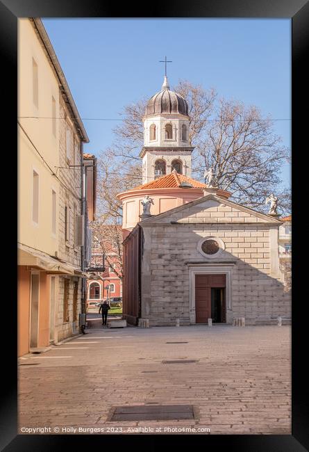 Church of the Mother of God of Health, Zadar Croat Framed Print by Holly Burgess