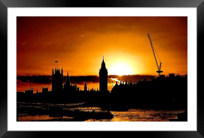 Westminster, london Framed Mounted Print by Rachael Smith