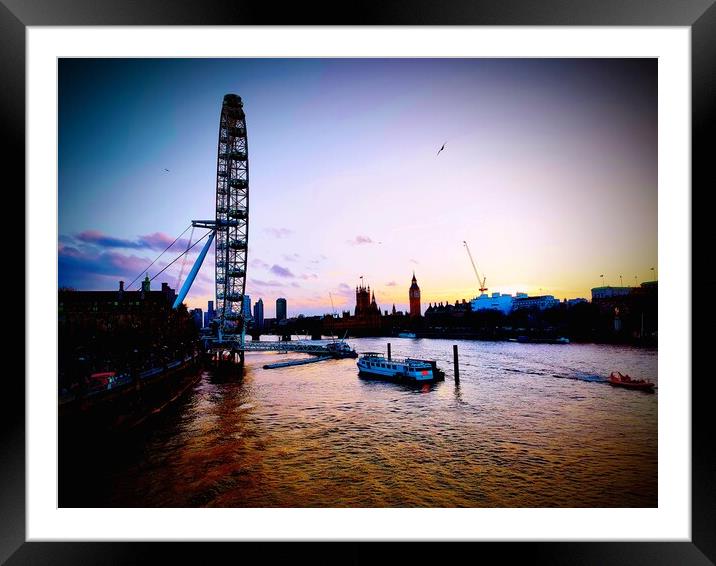 London Eye Framed Mounted Print by Rachael Smith