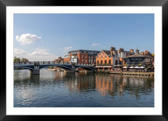 Windsor Bridge over the River Thames  Framed Mounted Print by Kevin Hellon