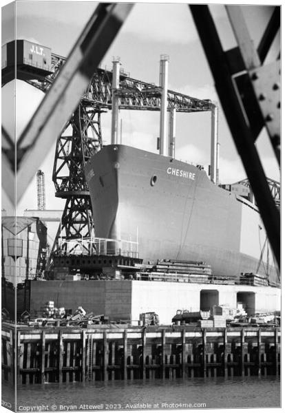 MV Cheshire Thompson's Sunderland Canvas Print by Bryan Attewell