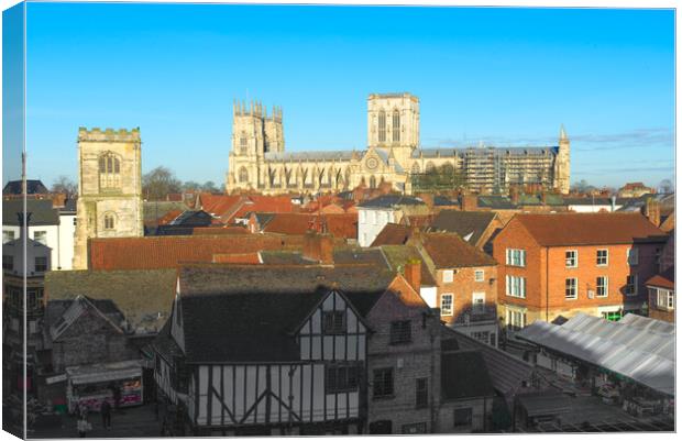 York Minster View Canvas Print by Alison Chambers