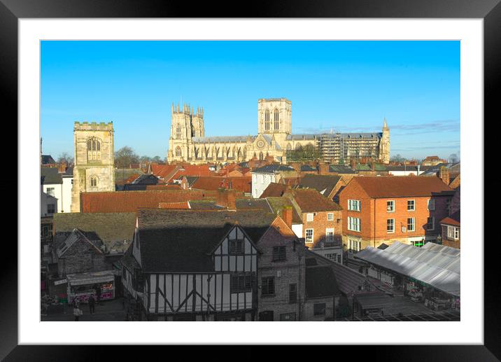 York Minster View Framed Mounted Print by Alison Chambers