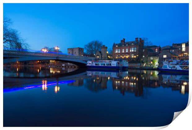 York River Ouse Print by Alison Chambers