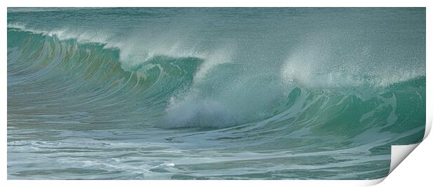 Cornwall waves Print by kathy white