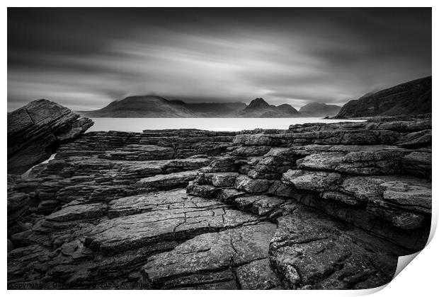 From Elgol to the Cuillin Print by Dave Bowman