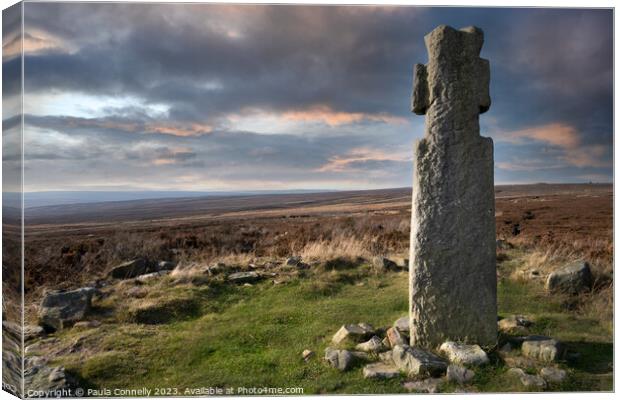 Lilla Cross on the North York Moors Canvas Print by Paula Connelly