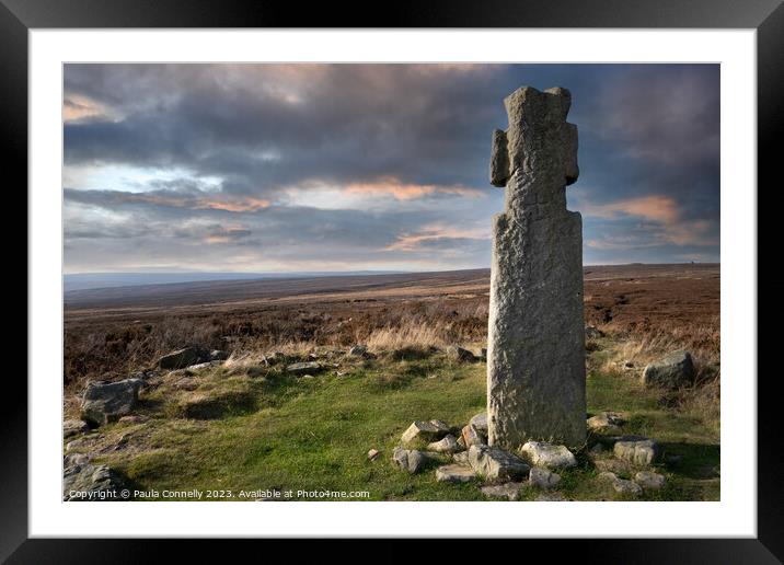 Lilla Cross on the North York Moors Framed Mounted Print by Paula Connelly