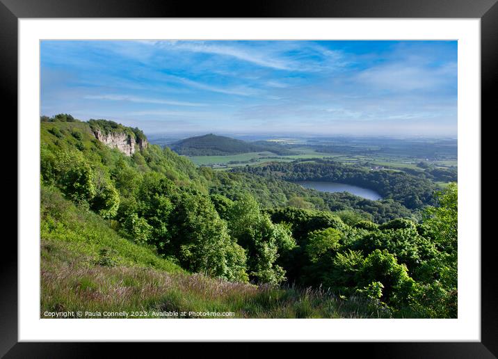 View from Sutton Bank Framed Mounted Print by Paula Connelly