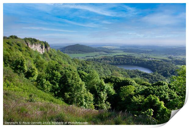 View from Sutton Bank Print by Paula Connelly