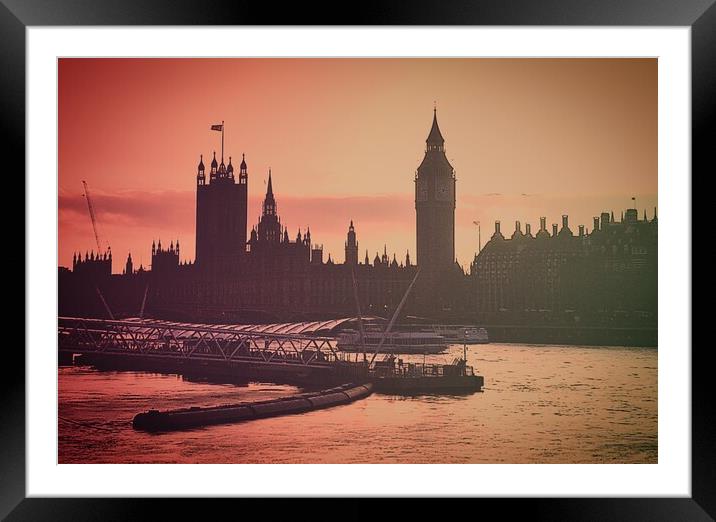 Overlooking Westminster  Framed Mounted Print by Rachael Smith