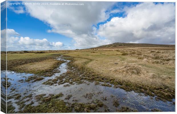 Rugged Dartmoor after the rains Canvas Print by Kevin White