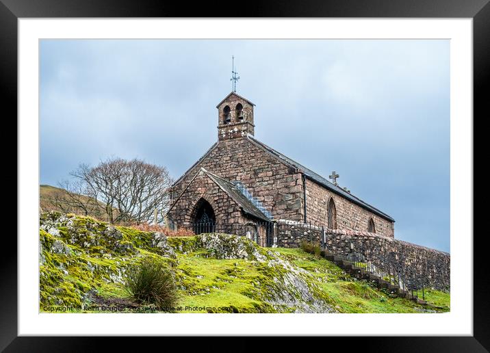 St James Church in Buttermere Framed Mounted Print by Keith Douglas