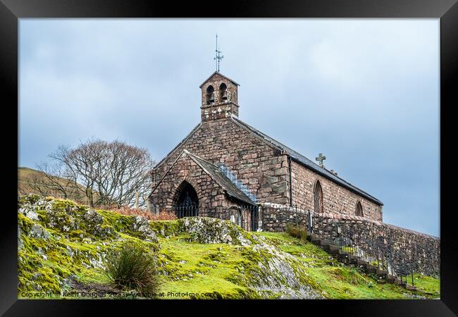 St James Church in Buttermere Framed Print by Keith Douglas