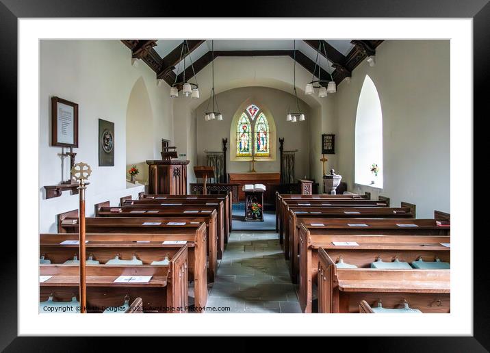 Inside St James Church at Buttermere Framed Mounted Print by Keith Douglas