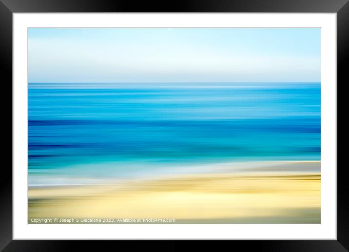 Outdoor oceanbeach Framed Mounted Print by Joseph S Giacalone