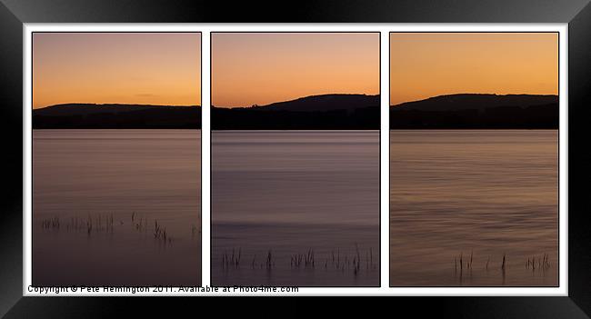 Triptych of the Exe Framed Print by Pete Hemington