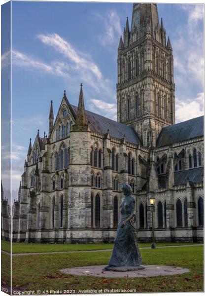 Salisbury Cathedral Wiltshire Canvas Print by KB Photo