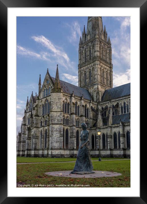 Salisbury Cathedral Wiltshire Framed Mounted Print by KB Photo
