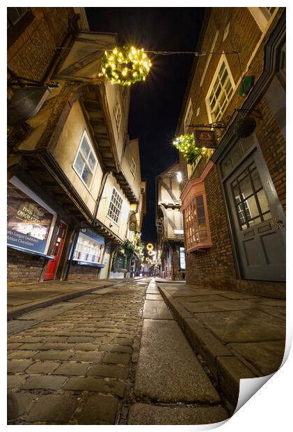 York Shambles Print by Alison Chambers