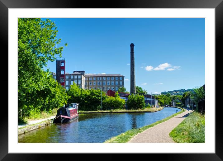Huddersfield Narrow Canal  Framed Mounted Print by Alison Chambers