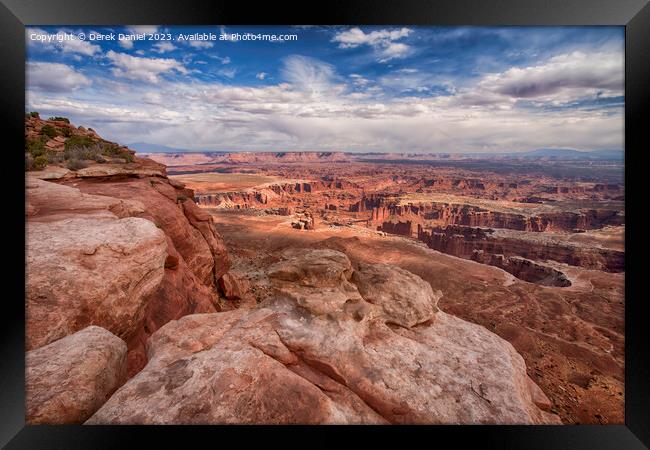 Amazing Scenery at Canyonlands National Park Framed Print by Derek Daniel