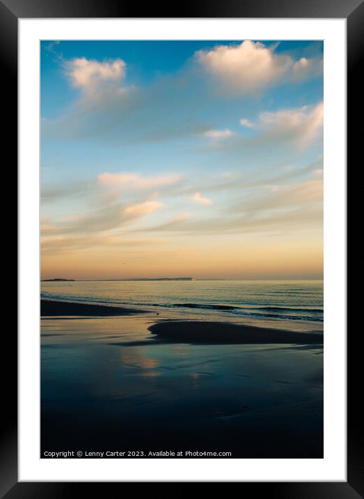 Evening Skies Framed Mounted Print by Lenny Carter