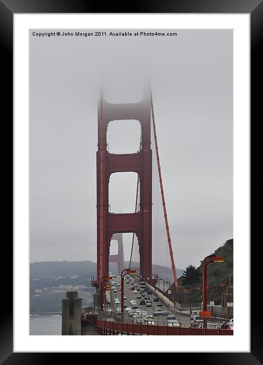 The Golden Gate. Framed Mounted Print by John Morgan