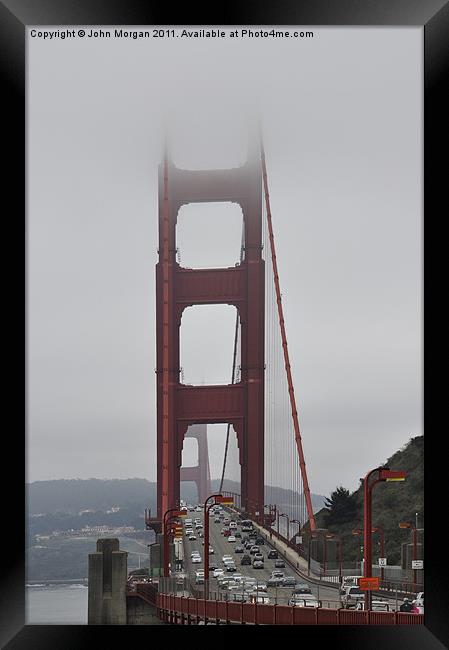 The Golden Gate. Framed Print by John Morgan