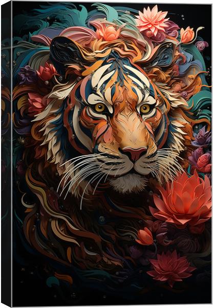 Tiger Lilly  Canvas Print by CC Designs