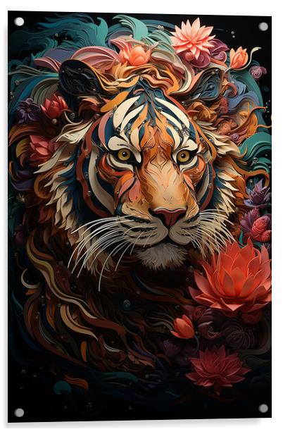 Tiger Lilly  Acrylic by CC Designs
