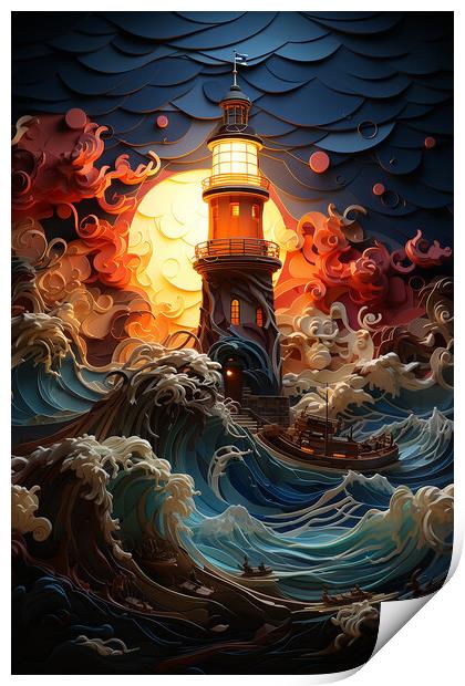 The Storm  Print by CC Designs