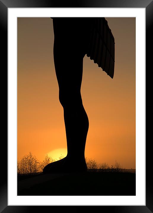 Angel Sunset Framed Mounted Print by Northeast Images