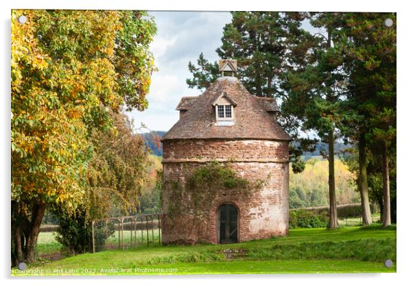 The Norman dovecote at Kyre Park Worcestshire  Acrylic by Phil Lane