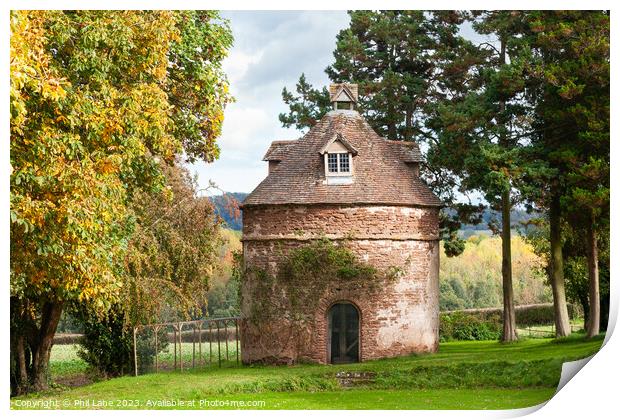 The Norman dovecote at Kyre Park Worcestshire  Print by Phil Lane