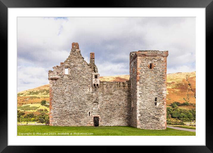 Lochranza Castle Framed Mounted Print by Phil Lane